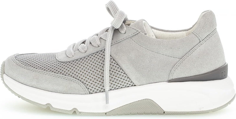 Gabor Damen Low-Top Sneaker, Frauen Halbschuhe 36 EU Grau Light Grey, 36 EU Grau Light Grey