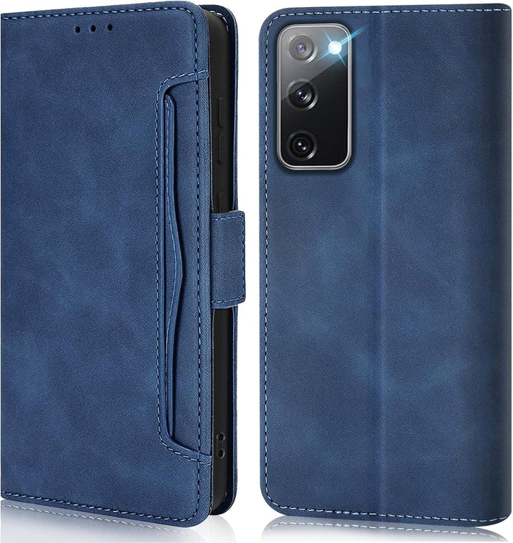 für Samsung S20 FE Hülle mit Schutzfolie Klapphülle Kartenfach Handyhülle für Samsung Galaxy S20 FE