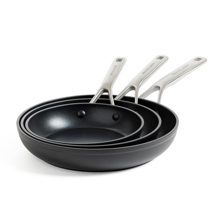 Kitchenaid Bratpfannen-Set - Classic Forged Aluminium - Induktionsgeeignet, PFAS-freie keramische An