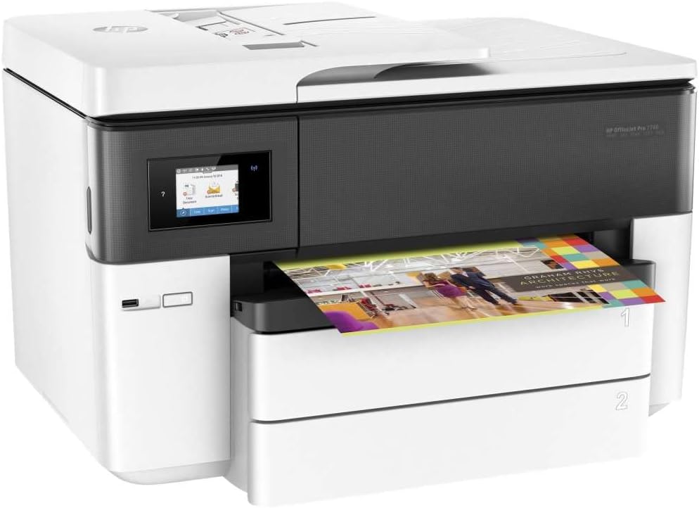 HP OfficeJet Pro 7740 A3-Multifunktionsdrucker (DIN A3, Drucker, Scanner, Kopierer, Fax, WLAN, Duple