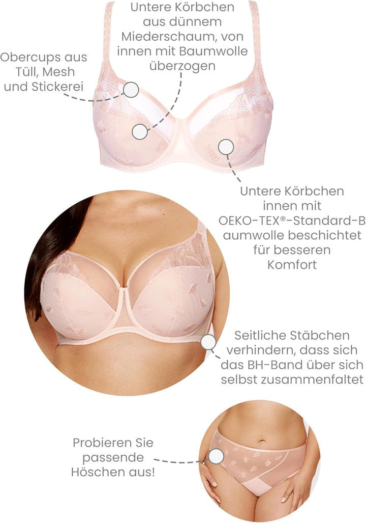 Gorteks Damen BH 85G Puderrosa, 85G Puderrosa