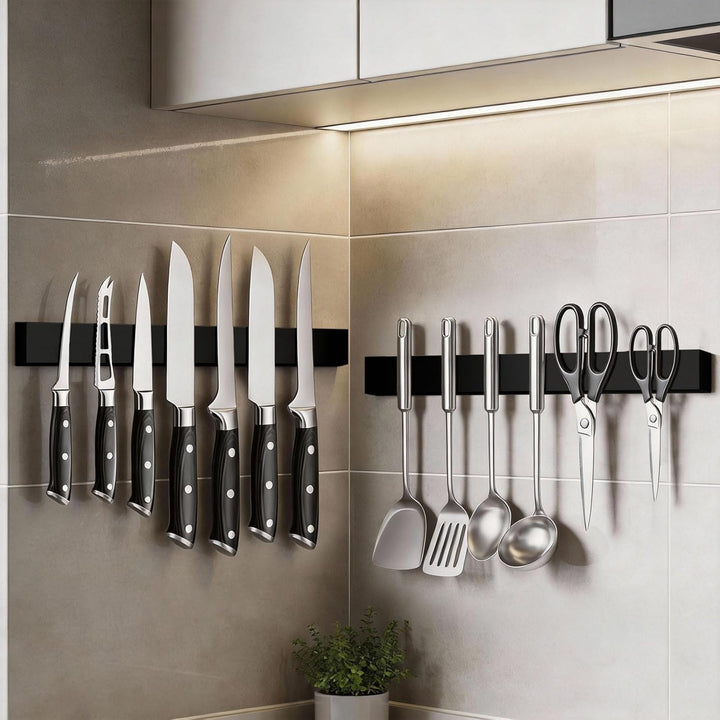 THMINS Magnetleiste Messer, 40 cm Magnetischer Messerhalter für die Wand, zur Messeraufbewahrung Wer