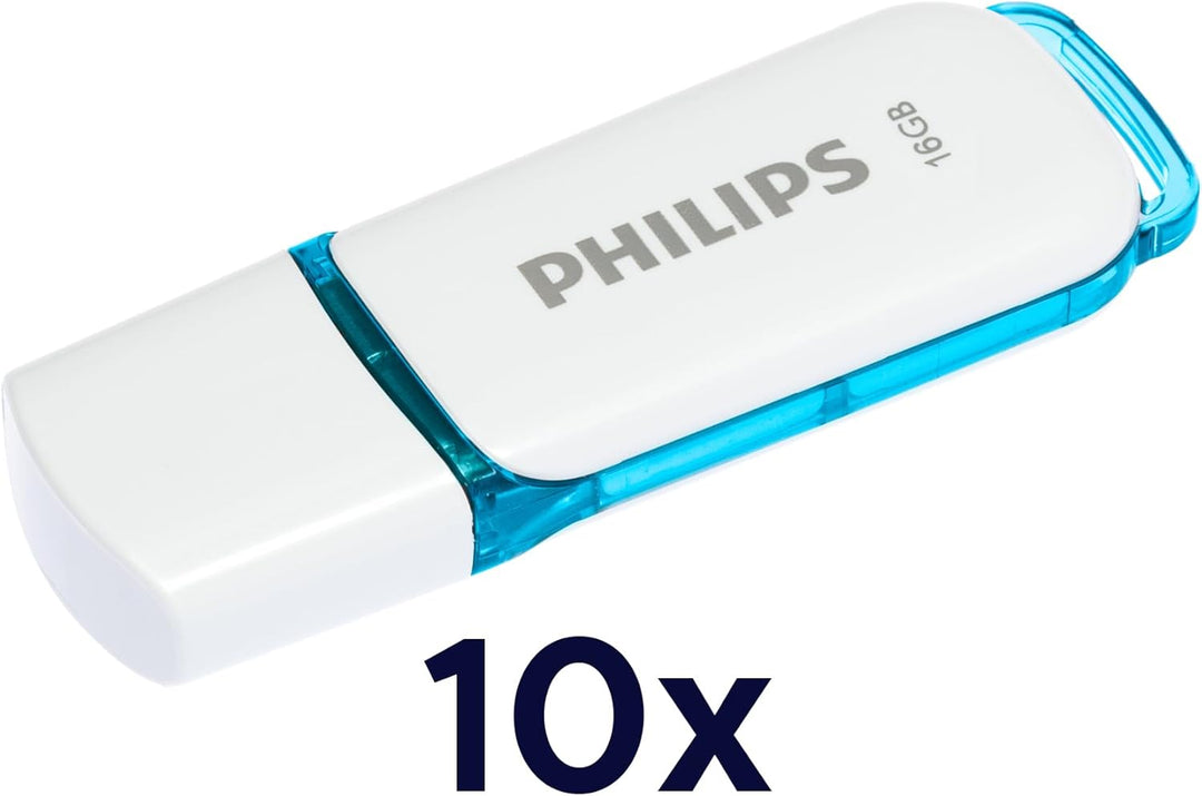 Philips Snow Edition 2.0 USB-Flash-Laufwerk USB-Stick 10x 16GB für PC, Laptop, Computer Data Storage