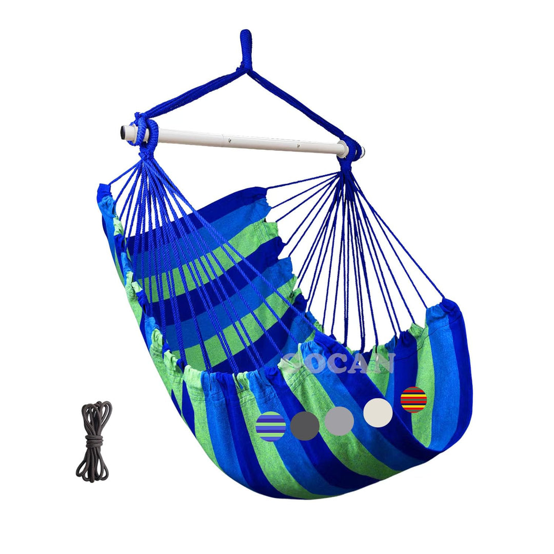Hängematte Stuhl Grosse Hängematte Schaukel, 100 x 135cm Last 150kg, Baumwolle Hängematte Stuhl Meta