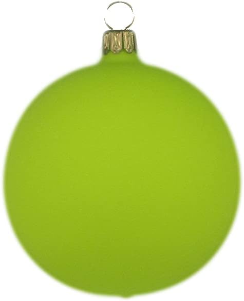 Lichte Thüringer Christbaumschmuck Exclusiv NEON Glaskugeln bunt 8cm Handarbeit Germany 12er Set, Pi