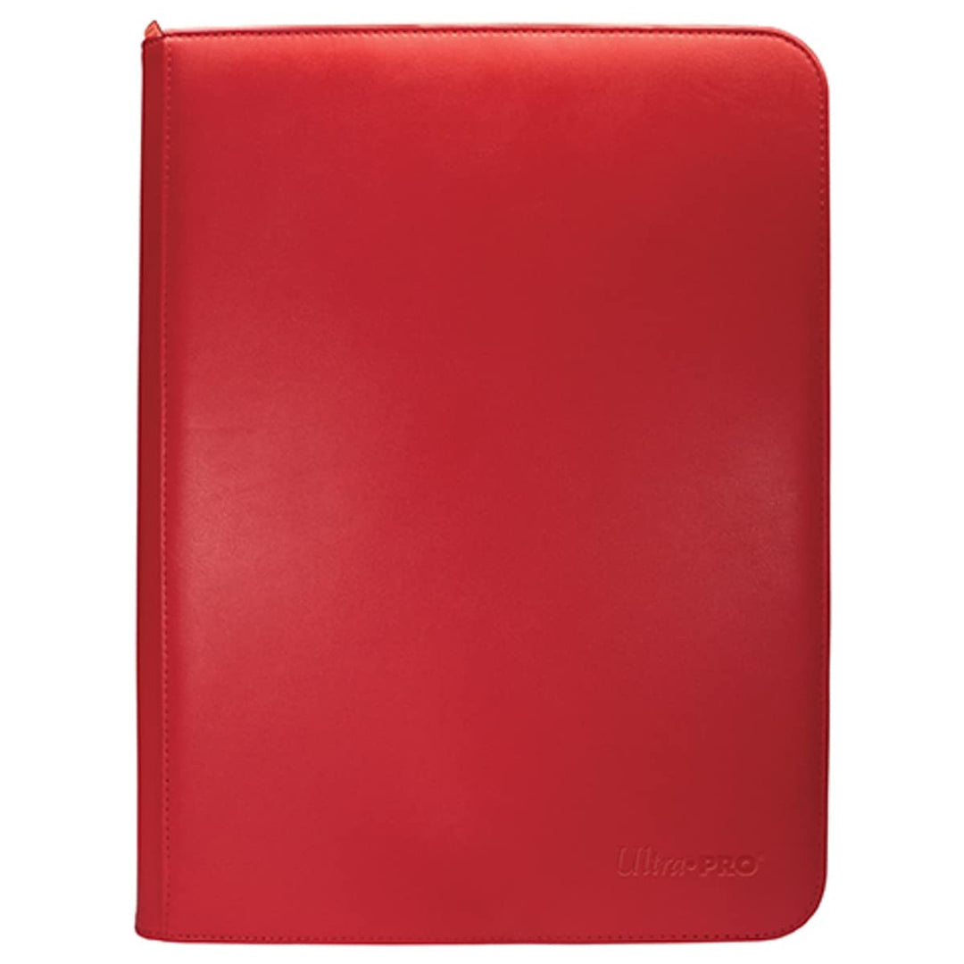 Ultra PRO - Vivid 9-Pocket Reissverschluss PRO-Binder: (rot) – Schützt bis zu 360 Sammelkarten, Spor