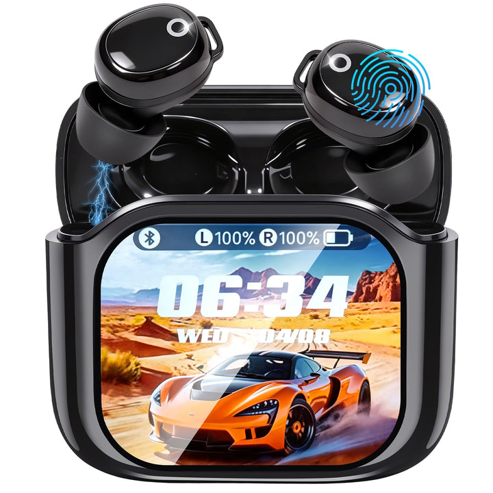 KI Übersetzer Kopfhörer, 159 Sprachen Übersetzungskopfhörer mit Touchscreen & App, Bluetooth 6.0 In