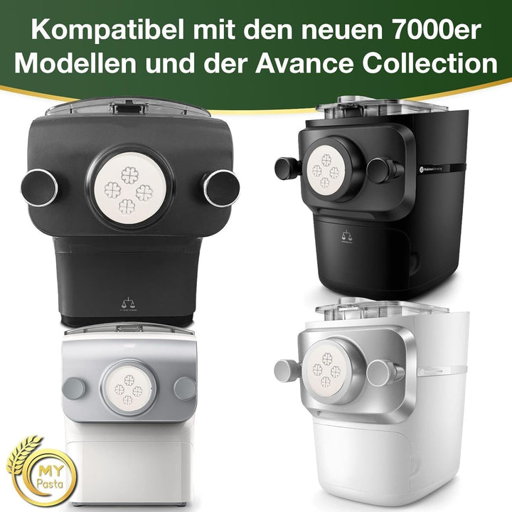 MY PASTA - Kleeblatt - Zubehör für Nudelmaschinen Nudelscheibe kompatibel mit Philips Nudelmaschine