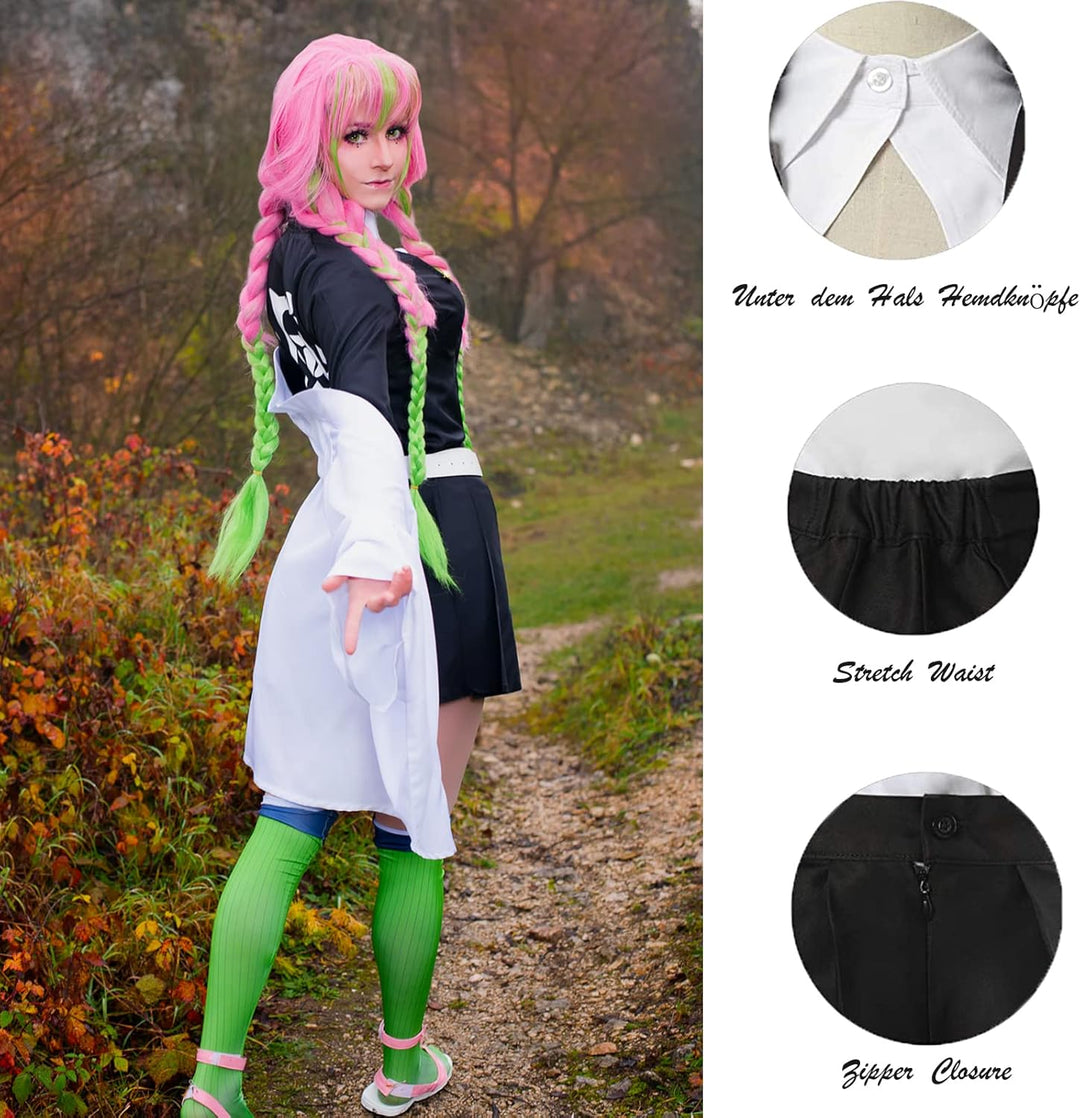 CR ROLECOS Anime Tanjirou Zenitsu Giyuu Cosplay Kostüm für Japanischer cosplay Outfit Halloween Kost