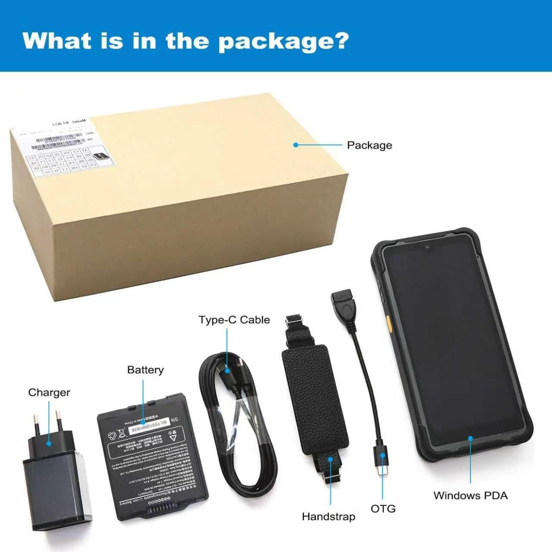 Robustes 6,5 Zoll Tablet PC, PDA Barcode Scanner, Windows 11 Enterprise Betriebssystem, Handheld-Com