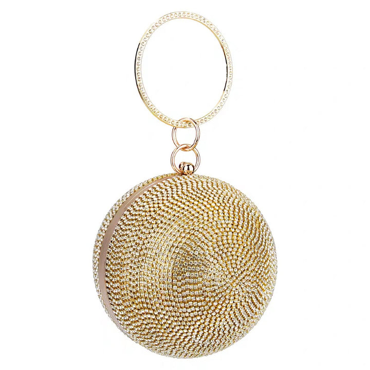 CORIOS Abendtasche Strass Damen Runde Kugel Diamant Clutch Bag Klein Tasche Schultertasche Abnehmbar