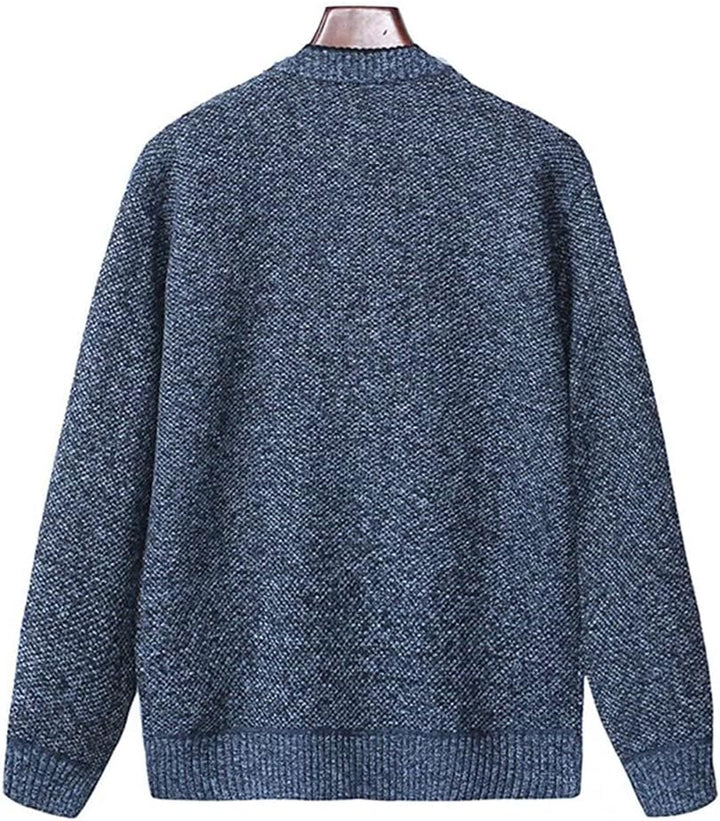 yuyungongsi Strickjacke Herren Cardigan Pullover - Gestrickt Trachtenjacke Cardigan Herren Schwarz G