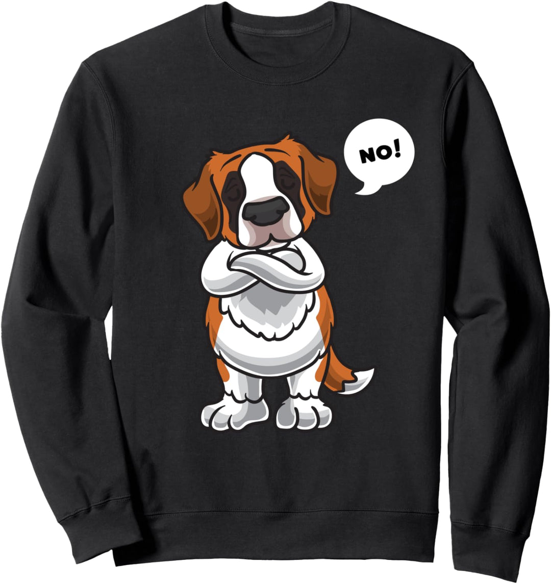 Sturer Bernhardiner Hund lustig Hundefan Sweatshirt