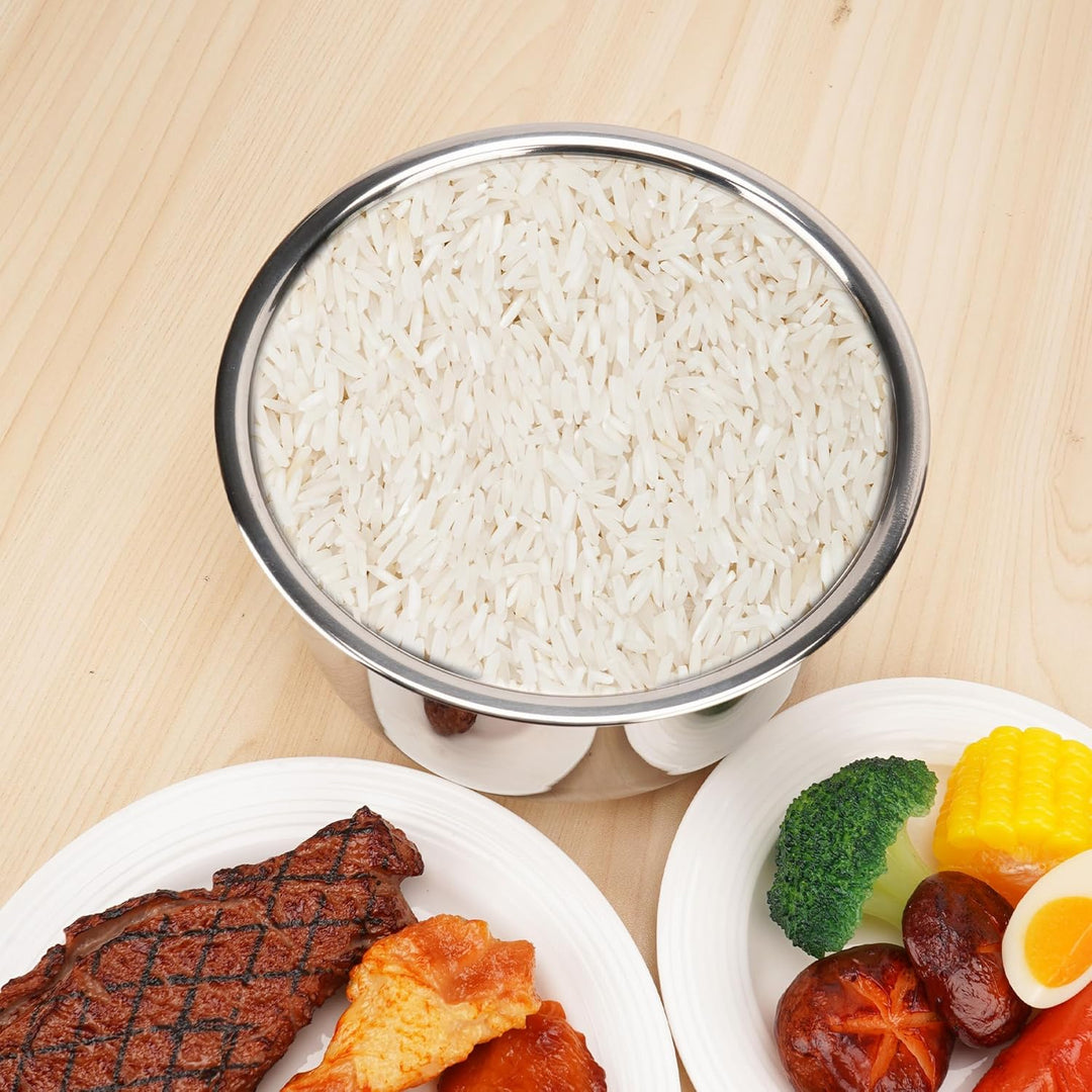 Linkidea Reiskocher Innentopf Ersatz, 304 Edelstahl Schnellkochtopf Topf, Multi-Cooker Ersatz Innens