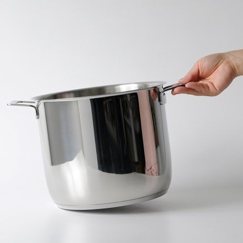 Alessi "POTS & PANS" Topf aus Edelstahl, Silber 24 cm, 24 cm