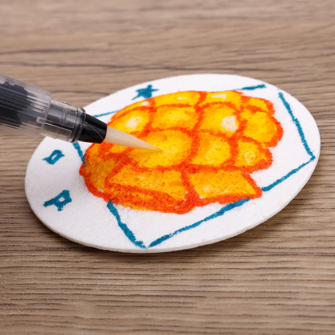 40 Stück Magisches Schaum-Strukturpapier, 3D Schaum Strukturmalerei Magische Puffy-Farbe DIY Leinwan
