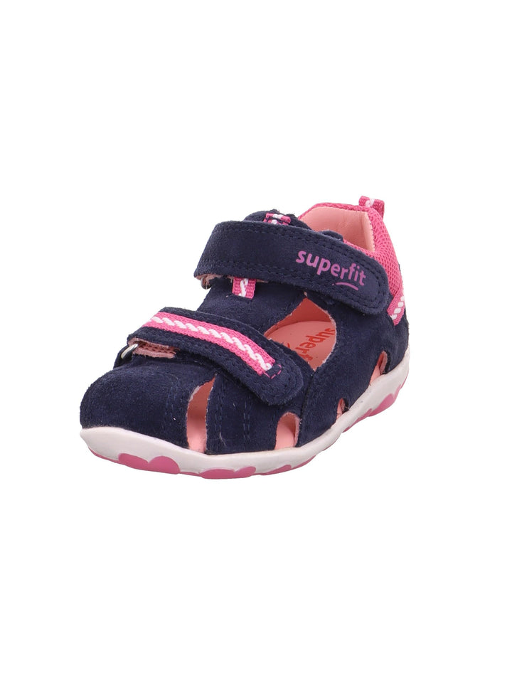Superfit Mädchen Fanni Sandalen 18 EU Blau Rosa 8000, 18 EU Blau Rosa 8000