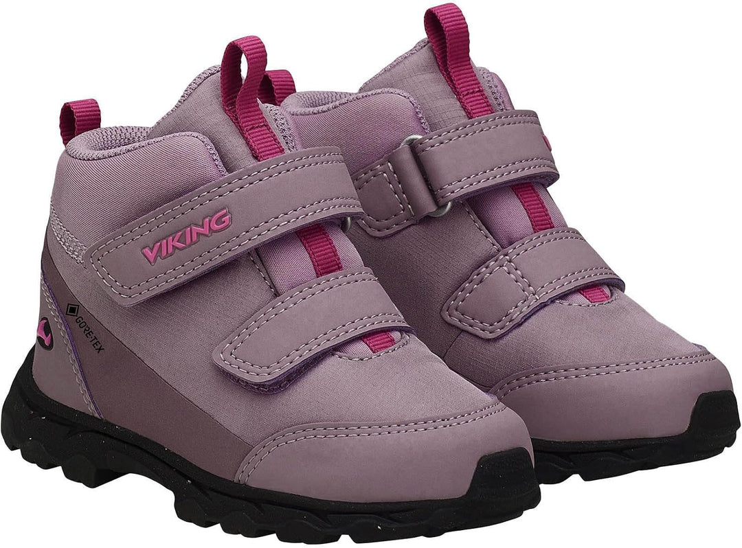 Viking Unisex Kinder Ask Mid GTX Walking Shoe 24 EU Dusty Pink Magenta, 24 EU Dusty Pink Magenta