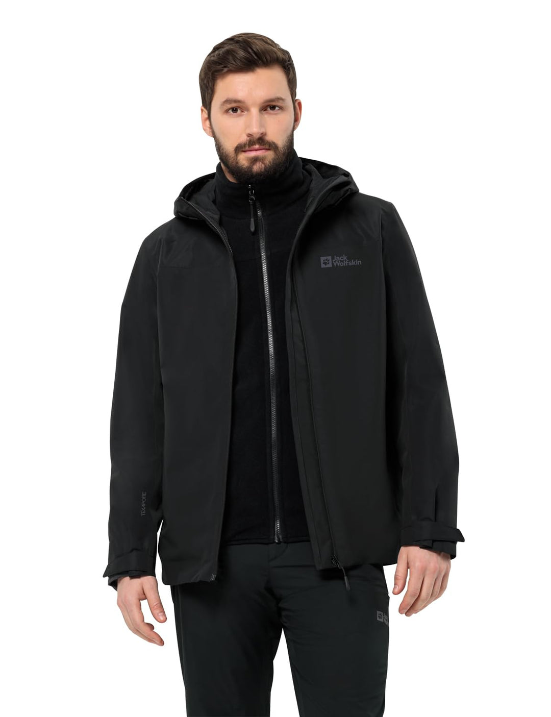 Jack Wolfskin Herren Taubenberg 3in1 Jkt M Jacket S Schwarz, S Schwarz