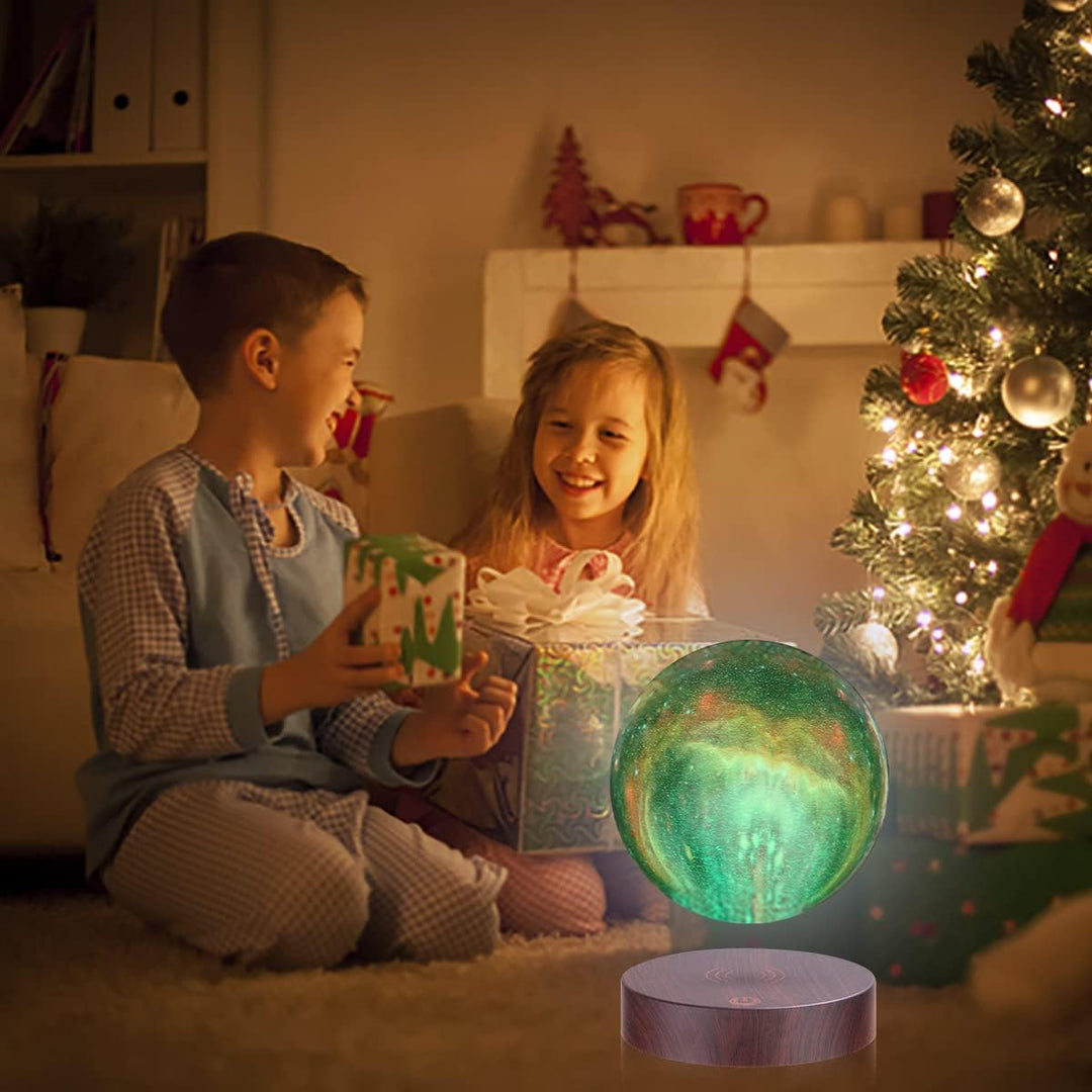 VGAzer schwebende Mondlampe, schwebend und Spinnen in der Luft frei mit 3D-Druck LED Mond Licht hat