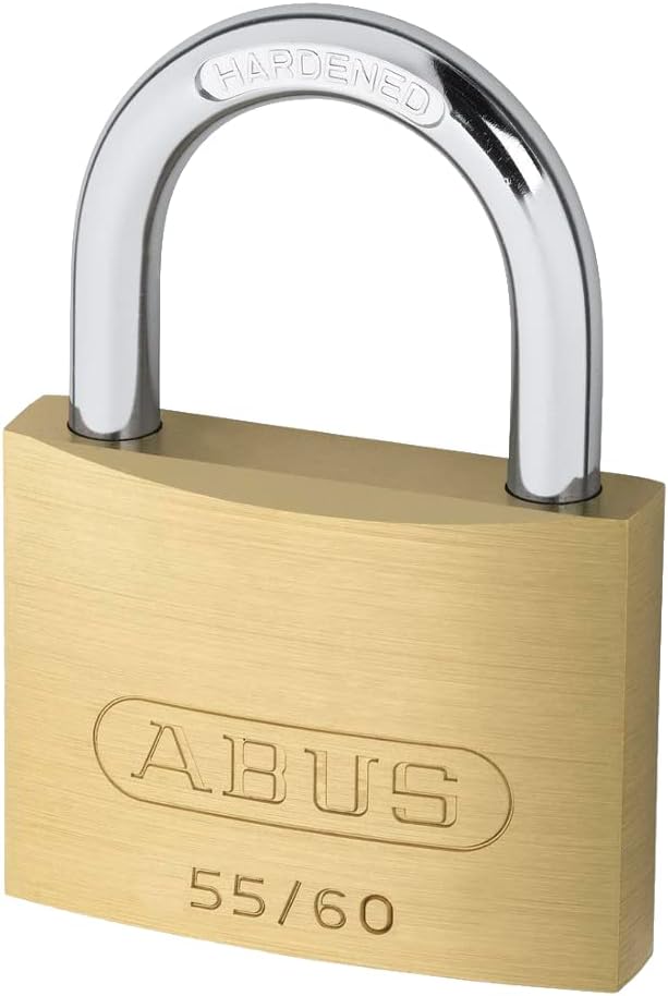 Abus 60028595 Messing-Hangschloss 1 Stück 60mm Verschiedenschliessend, 1 Stück 60mm Verschiedenschli