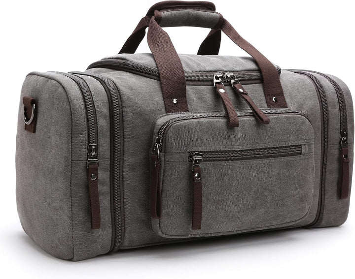 DORRISO Mode Herren Reisetasche Grosse Kapazität Erweiterbar Sporttasche 40L Elegant Handgepäck Tasc