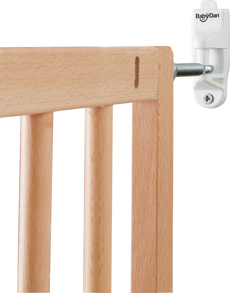 BabyDan Multidan Holz Tür und Treppenschutzgitter aus Europäischer Buche, Türbreite 60.5-102 cm, Far
