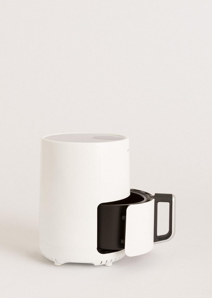 CREATE/FRYER AIR/Heissluftfritteuse 1.5L Weiss/Antihaft-Korb, Temperaturwähler 80–200°, automatische