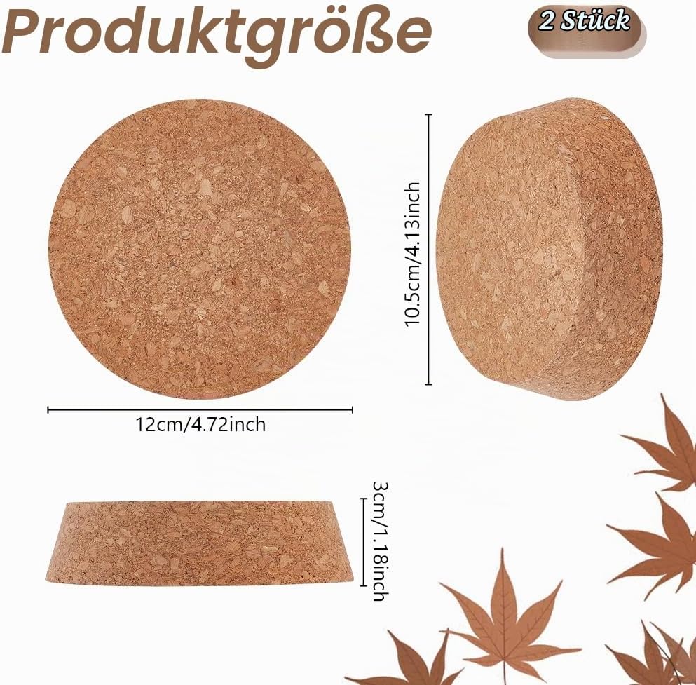 OLYCRAFT 2 Stück Kork-Flaschenverschlüsse 10.5-12cm Konischer Holzkorkenstopfen Holzkorkendeckel Fla