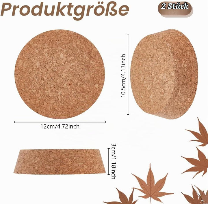 OLYCRAFT 2 Stück Kork-Flaschenverschlüsse 10.5-12cm Konischer Holzkorkenstopfen Holzkorkendeckel Fla