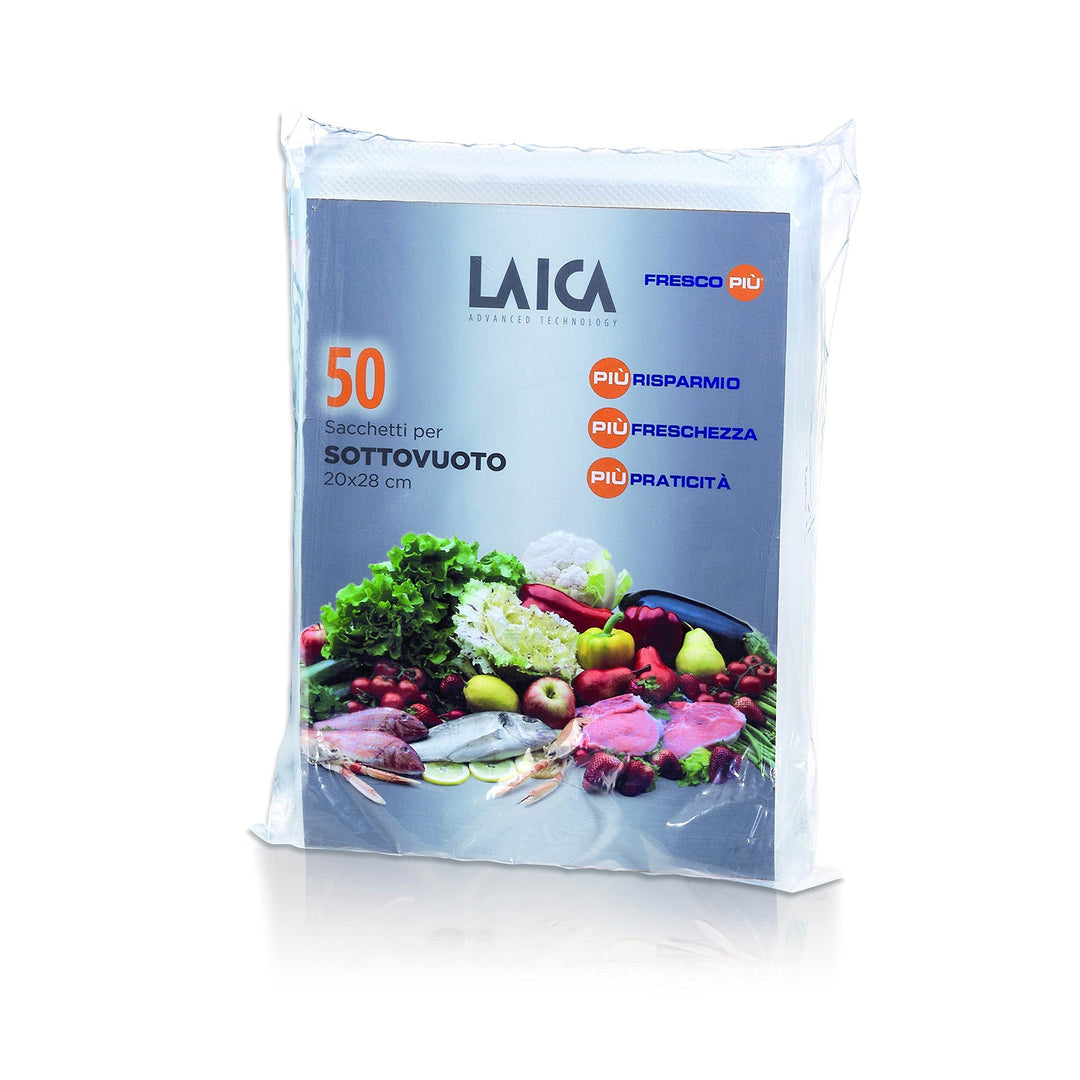 Laica Vakuumbeutel VT3504 Verpackung mit 50 Stk. Vakuumbeutel Abmessung 20x28 cm
