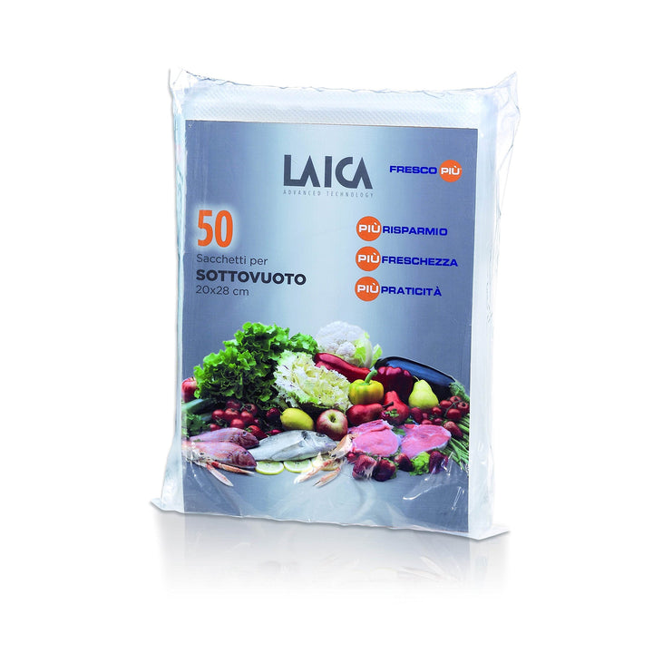 Laica Vakuumbeutel VT3504 Verpackung mit 50 Stk. Vakuumbeutel Abmessung 20x28 cm