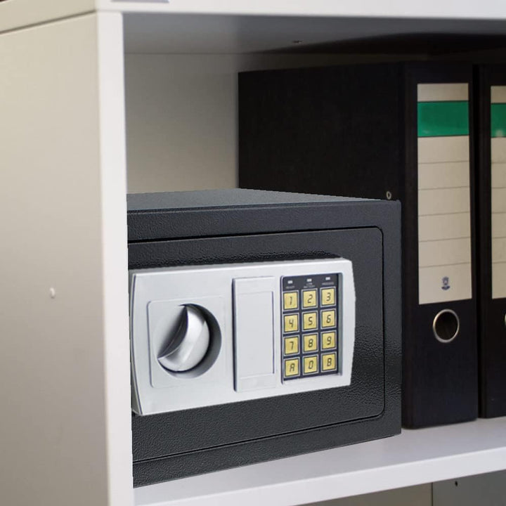 Elektronischer Möbeltresor Minitresor Wandtresor Wandsafe Schranktresor Geldsafe Schwarz Masse(B/H/T