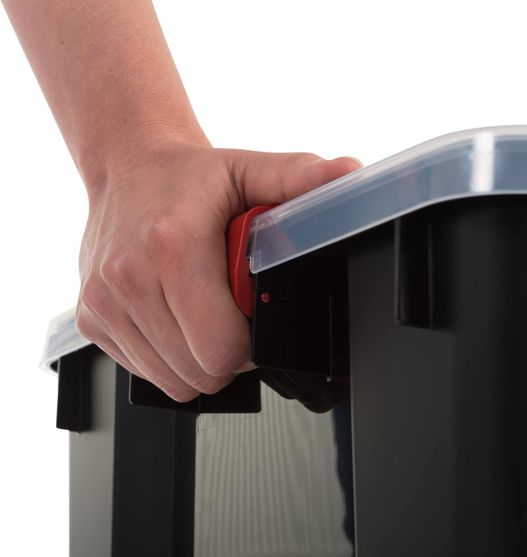 Iris Ohyama, Kunststoff-Aufbewahrungsbox, 20-Liter-Garage-Aufbewahrungsbox, 3er-Set, BPA-frei, DDAT-