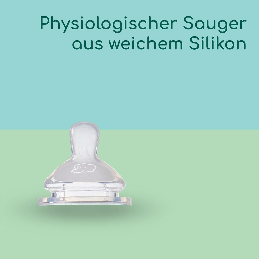 Bebeconfort Physio Air Care Glasflaschenset, Anti Colic Babyflaschen Glas, Für Neugeborene, Ab 0 Mon
