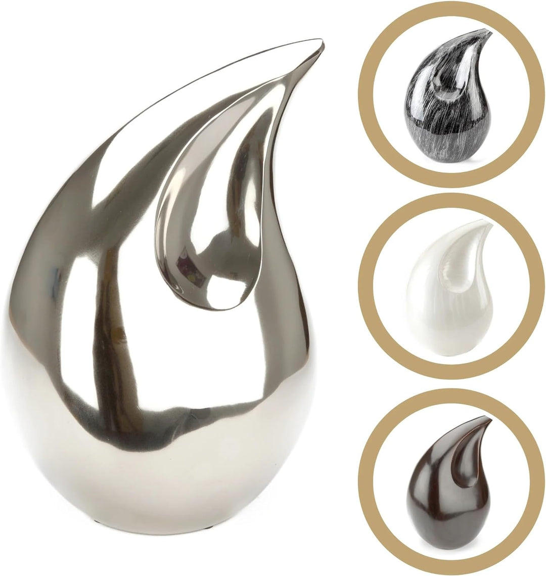 Urns UK Bestattungsurne in Tränenform, 33 cm, Tiverton Bronze Gold, Gold