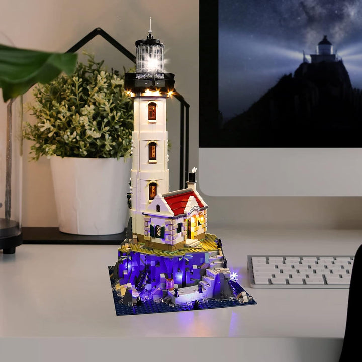 Led Licht Set für Lego 21335 Motorisierter Leuchtturm, Led Beleuchtungs Set für Lego Motorisierter L