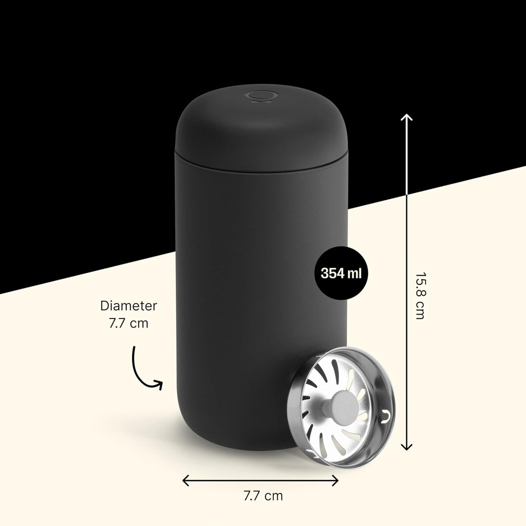 Fellow Carter Move Reisebecher – Vakuumisolierter Edelstahl-Kaffee- und Teebecher mit Keramik-Innens