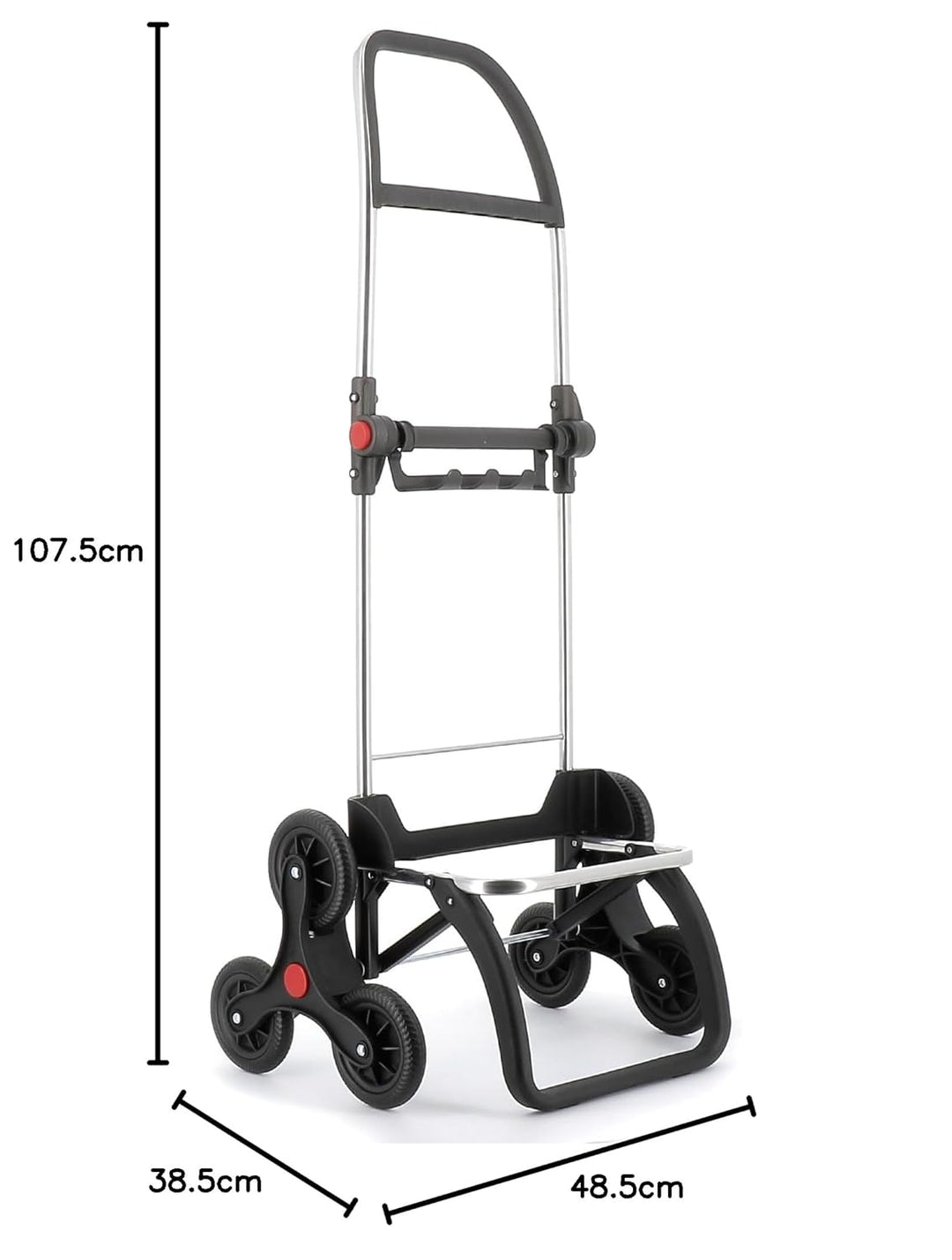 Klappbarer Einkaufstrolley Rolser Big Polar 6 Räder Treppensteiger - Violett 6 Räder Treppensteiger