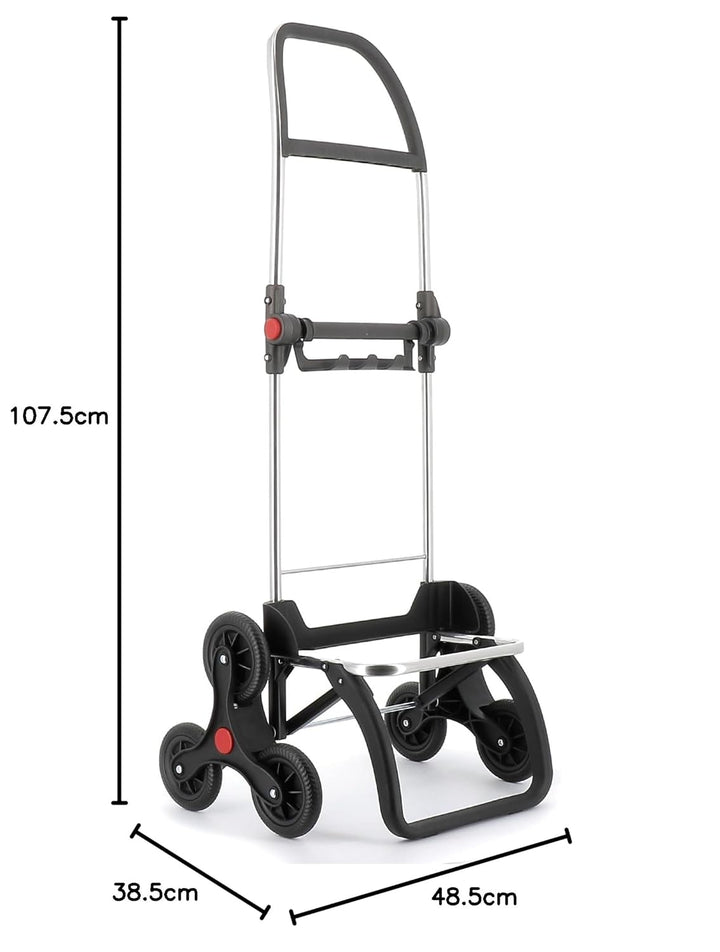 Klappbarer Einkaufstrolley Rolser Big Polar 6 Räder Treppensteiger - Violett 6 Räder Treppensteiger