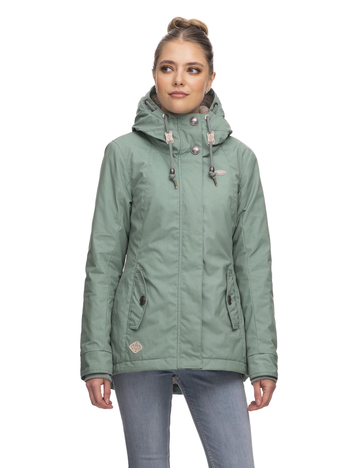 Ragwear MONADDE Damen Frauen Parka,Mantel,Übergangsmantel mit Kapuze,Herbstmantel,wasserabweisend XL