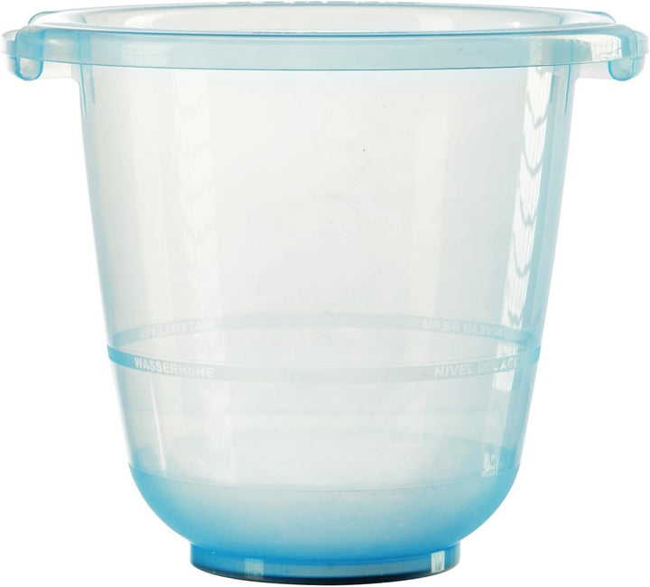 tummy tub das Original - Badeeimer kippsicher, rutschfest und schadstofffrei, blau, für Kleinkinder