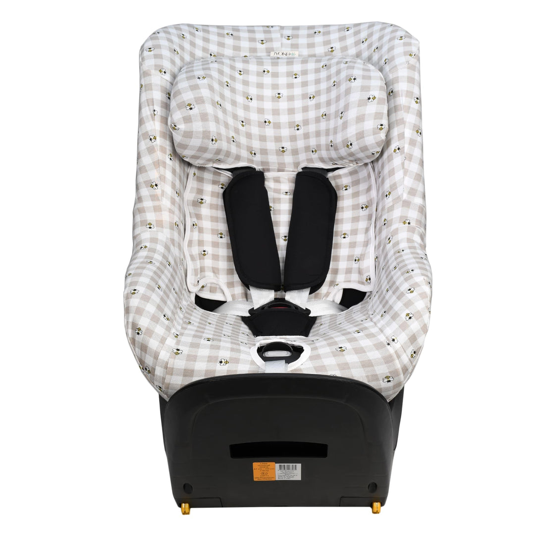 JYOKO KIDS Bezug für Autositz kompatibel mit Maxi Cosi (Picnic Vichy, Maxi Cosi Mica Eco I-Size)