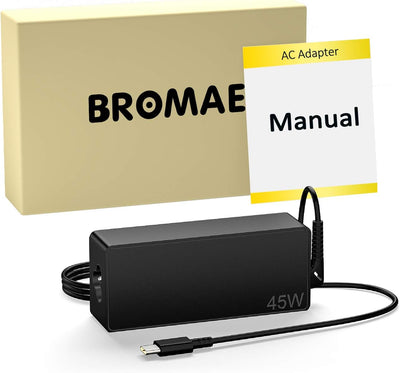 Bromae 45W USB C Laptop Ladekabel Netzteil Ladegeräte für Lenovo 10E 11E 14E 14W X12 T14s P14s Think