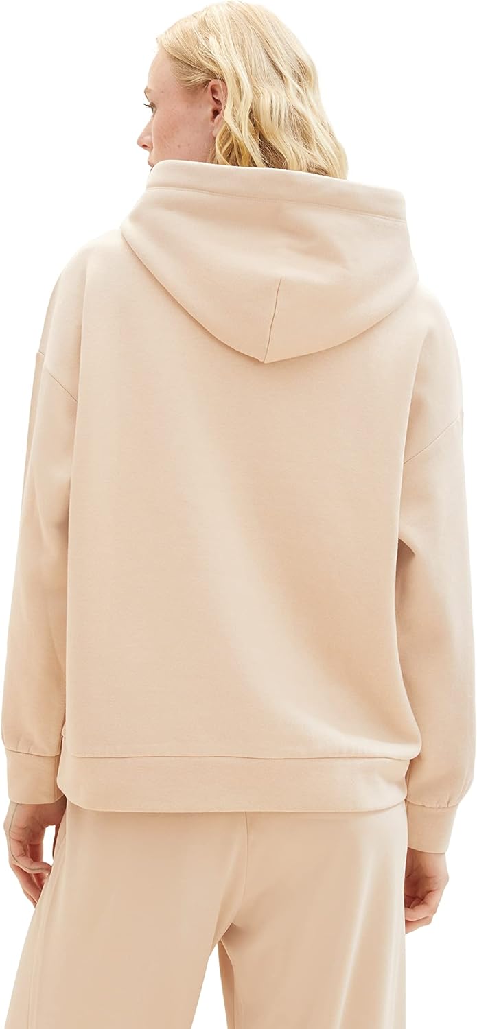 TOM TAILOR Denim Damen Denim Basic Hoodie XL 31700-dusty Sand Beige, XL 31700-dusty Sand Beige