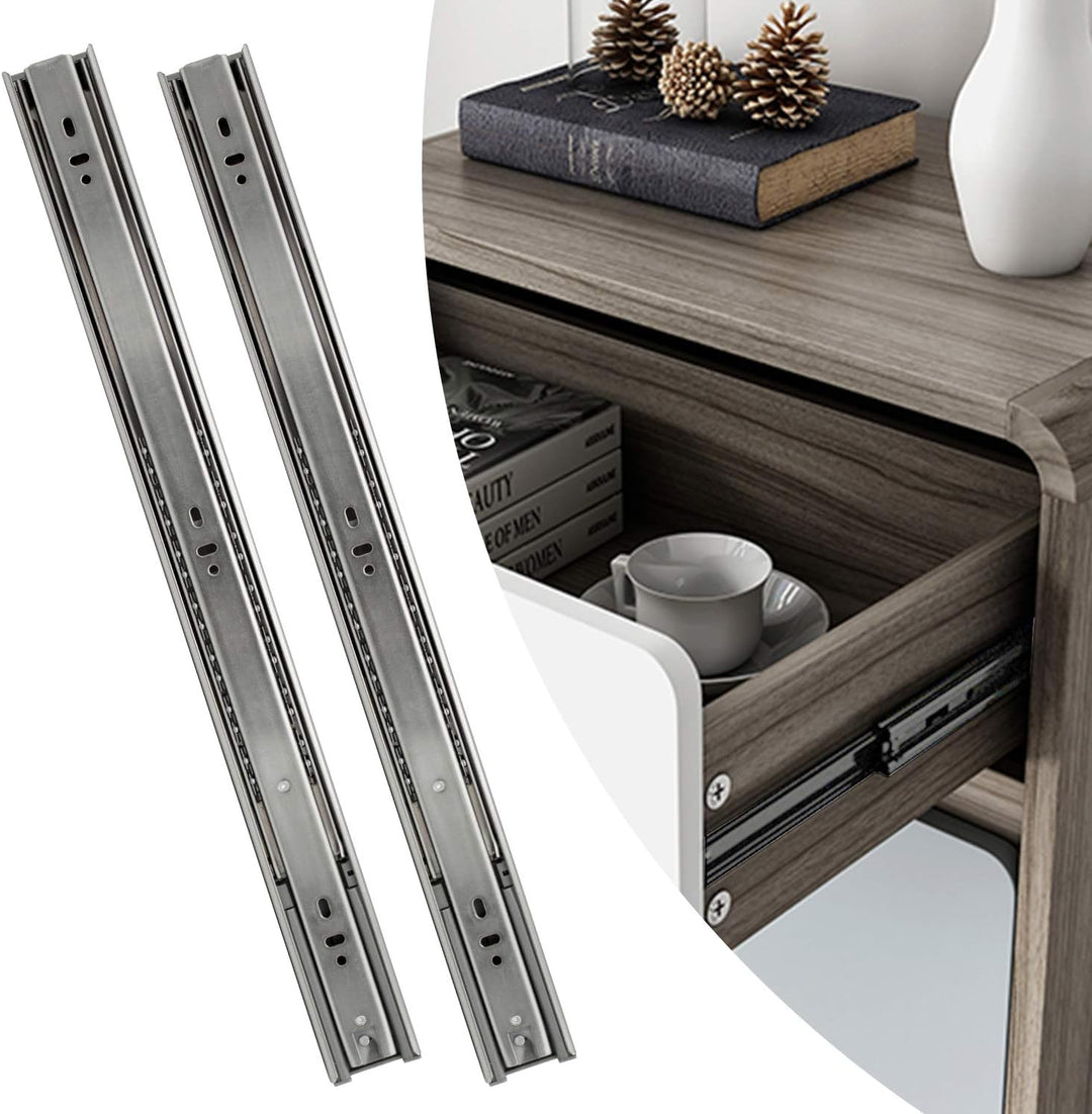 Jopassy Schubladenschienen 60CM, 45 kg Tragkraft Vollauszüge mit Kugelführungen 4 Paar (8 Stück), Sc