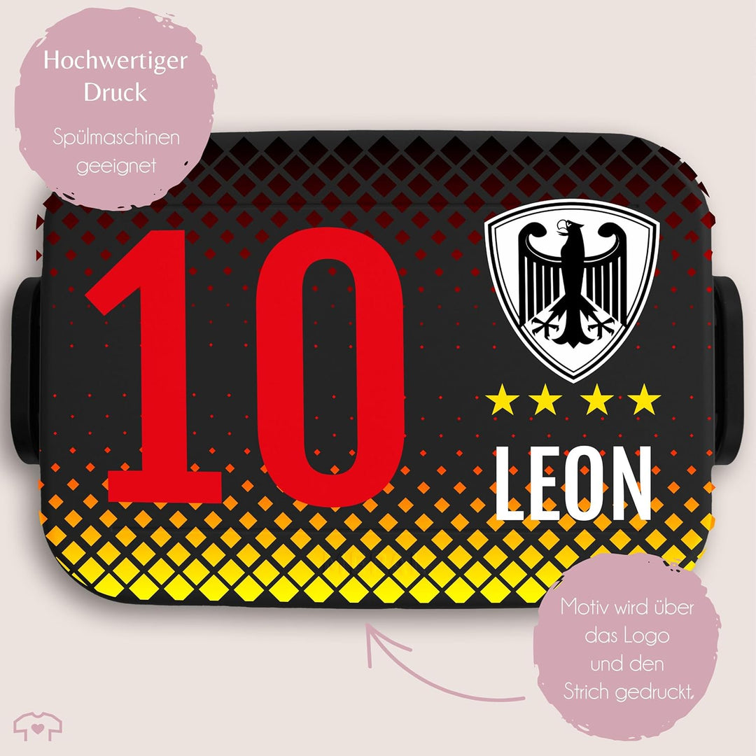 Kinder Bento Box Midi Lunchbox für Mepal Bentobox - Fussball - Deutschland Fussball Brotdose Germany