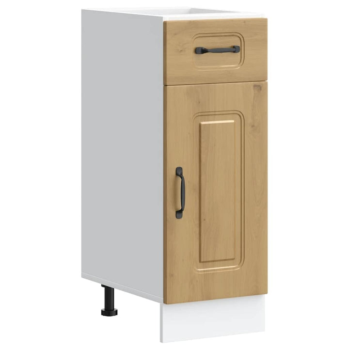 vidaXL Küchenunterschrank Kalmar Artisan-Eiche Holzwerkstoff, Spülenunterschrank, Schrank Küche, Lag