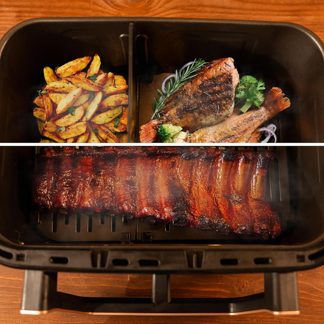 Cecotec Heissluftfritteuse Cecofry&Grill Smokin' 11000 Plus. 2900 W, 11 L, Integrierter Smoker, Trip