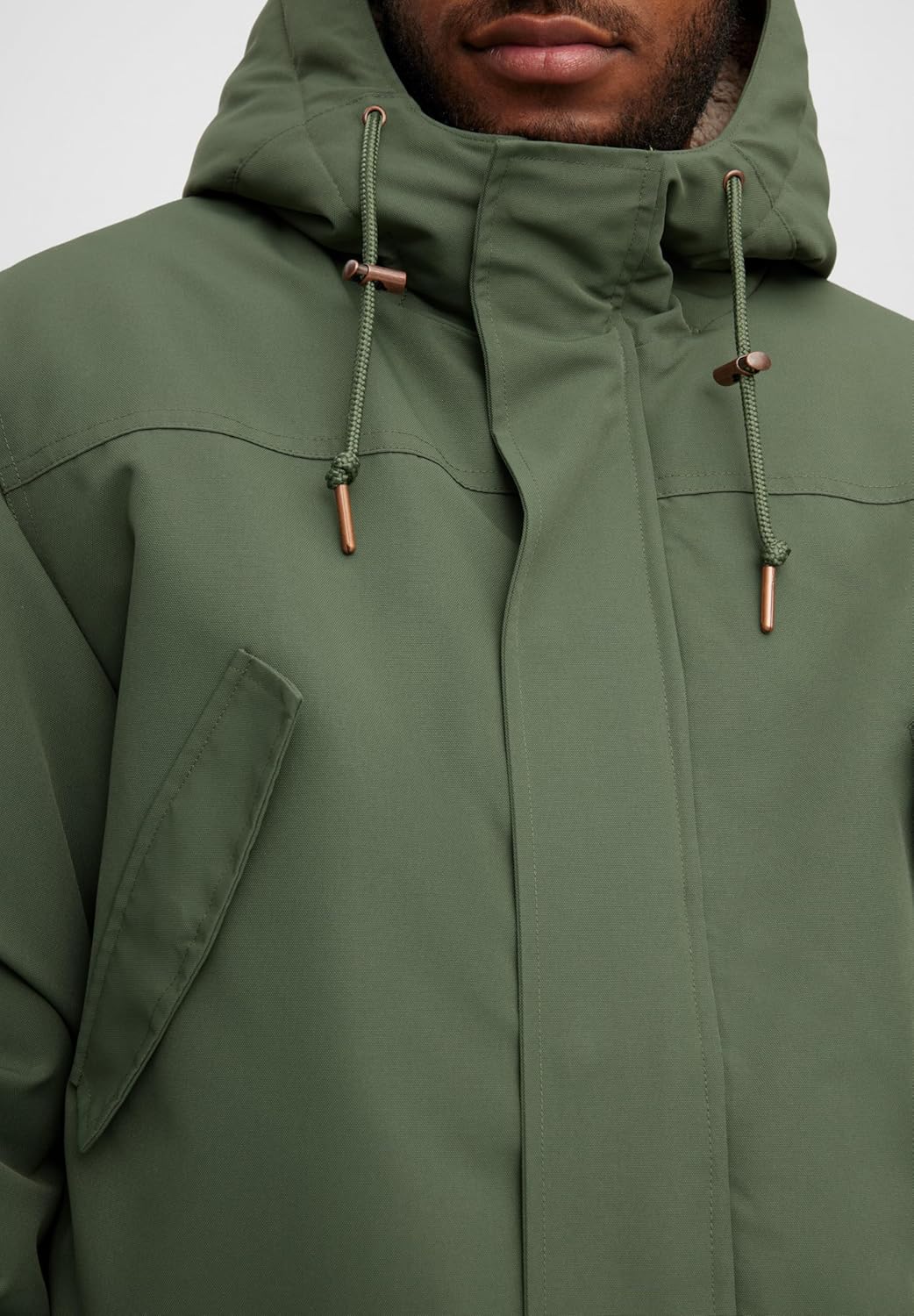 derbe Herren Regenjacke Winter Friese Festholm | Wintermantel | Parker | Hamburg S Cypress Oliv, S C